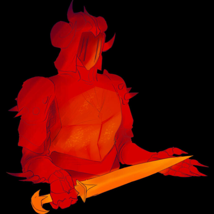 Practice in character design : Demon Armor - DnD